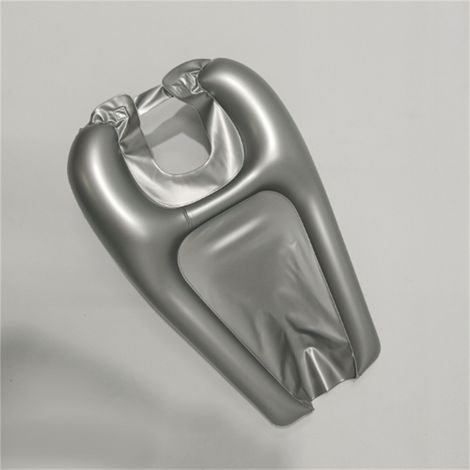 Tragbares PVC-Shampoobecken für Schwangere und Senioren. Schnell aufklappbares, aufblasbares Shampoobecken, silberfarben, Größe 60 x 38 x 5 cm. (1/3)