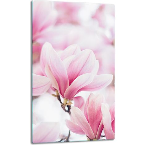 TABLERO DE MESA CON PANEL DE CRISTAL DE 30x52 CM, DISEÑO DE FLORES (1/5)