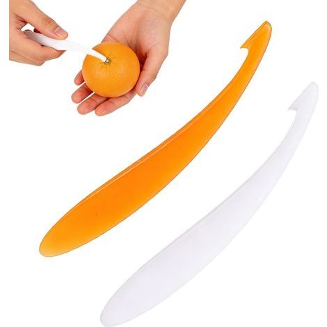 2 PCS Orange Peeler Pieces, Citrus Orange Peeler Effective for Peeling Oranges and Other Citrus Fruits, Orange Peelers, Practical Orange Peeler Tool for Kitchen and Daily Use (1/5)