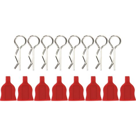 1/10 Voiture Télécommandée, Fixation Universelle Coque Auto, Pads Silicone Pièces RC Rouge (1/5)