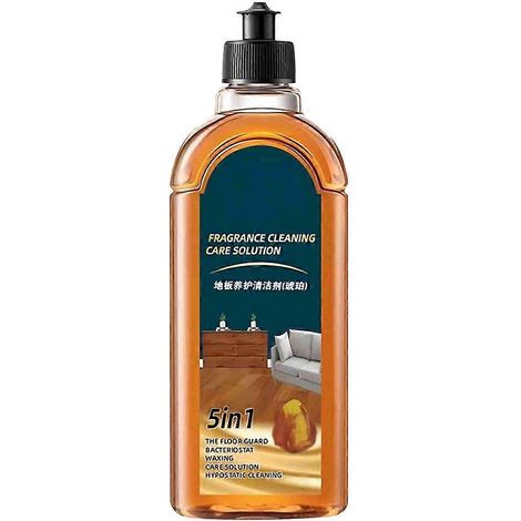 Nettoyant multi-surfaces pour parquets et carrelages (500 ml) : détachant, polissant et ravivant, éliminant la saleté et nettoyant pour sols en bois. (1/4)