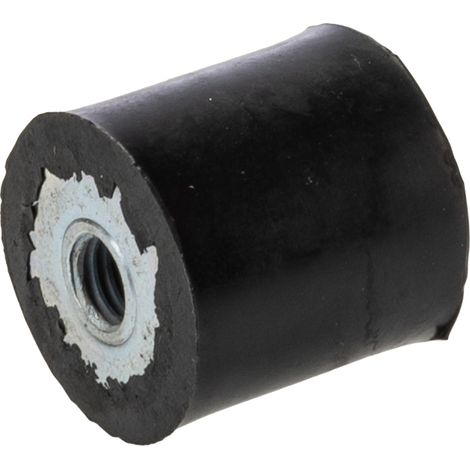 Plot antivibratoire femelle RS PRO M6 Ø 20mm en Caoutchouc naturel ( Prix pour 1 )