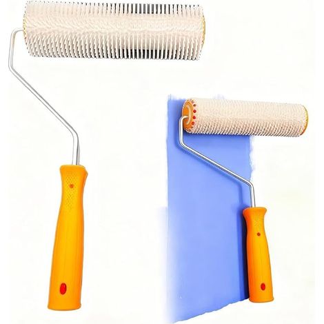Rodillo de ventilación 23cm,Rodillo de Puas Autonivelante,Rodillo de púas,Cepillo Rodillo Antiespumante,para revestimientos de Suelos,pour Dégazer Les Revêtements de Sol (1/5)