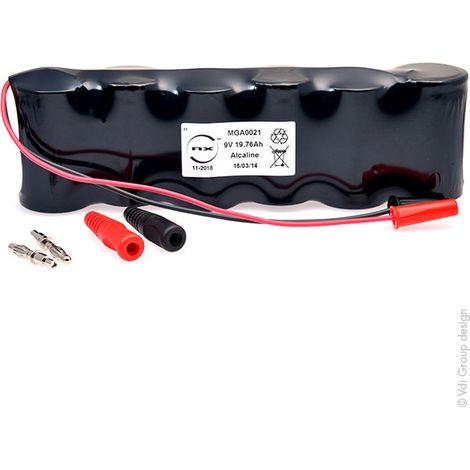 NX - Batterie alcaline 6x D NX 6S1P ST1 9V 19.76Ah 4mm
