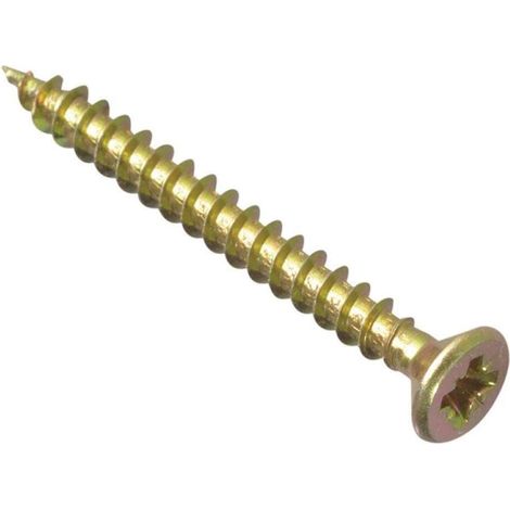 ForgeFix MPS4540Y Multi-Purpose Pozi Compatible Screw CSK ST ZYP 4.5 x 40mm Box 200 FORMPS4540Y