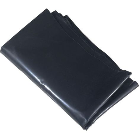 Telo impermeabile per laghetti da giardino, membrana impermeabile, teloni per pesci e gamberetti artificiali, prevenzione delle perdite d'acqua, nero, 2x3 m (1/4)