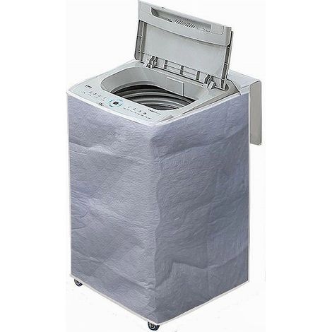 TRADE SHOP - Telo Copri Lavatrice Copertura Carica Alta Universale In Peva 55x58x87cm 52758 - (1/2)
