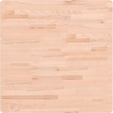 Dessus de table  Dessus de bureau  Plateau de table 70x70x2,5 cm carré bois massif de hêtre