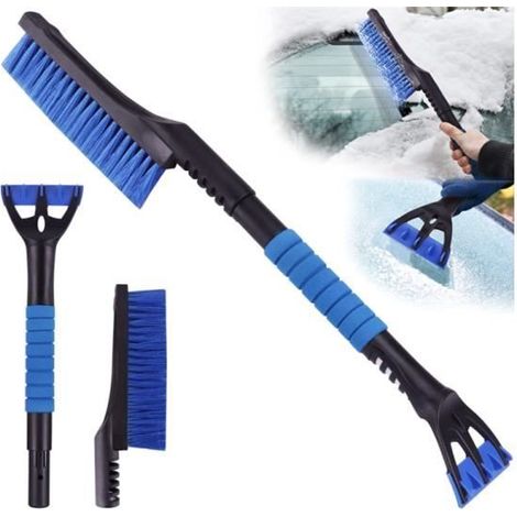 2 en 1 Grattoir Voiture avec Balais à Neige pour Auto, Grattoir Pare Brise,Amovible grattoir à Glace Longue avec poignée Ergonomique