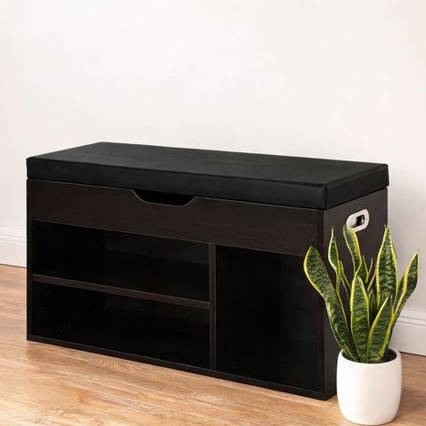 Console nero 80 x 30 x 43 cm (1/5)