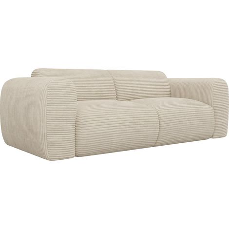Divano 3 posti in Velluto a coste Beige - POGNI della Maison Céphy (1/4)