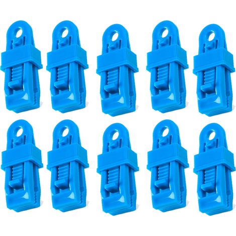 Pince Pour Bache - Polycarbonate Haute Résistance - Pour Auvent Tente Abri Piscine - Lot De 10 (1/5)