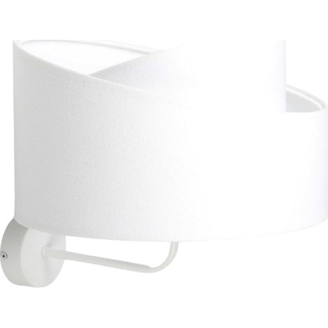 Applique velours design ambiance douce compatible LED chambre enfant - Blanc velours microfibre intérieur blanc (1/5)