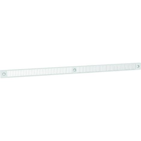Grille de façade GPE2A pour entrée d'air M-G blanc 390 x 20 mm - ANJOS VENTILATION