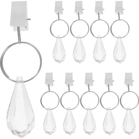 de 10 Poids pour Rideaux Mtal et Cristal Grandes Pinces (1/5)