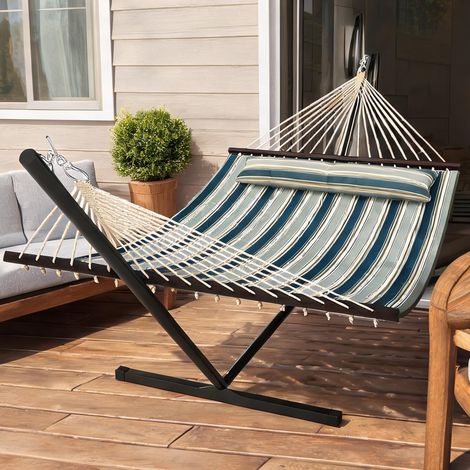 SunJet Hamac, lit suspendu, sur pied acier 353 cm, 1 place - Réf. ZCEHB2Z2XBZN (1/5)