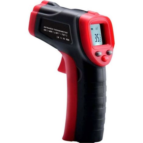 Thermomètre infrarouge, -50 °C à 600 °C (-58 °F à 1 112 °F), thermomètre laser sans contact avec émissivité réglable, thermomètre pour cuisine/pizza/barbecue/industriel (non destiné aux humains) (1/3)