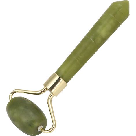 Rouleau de massage facial en jade naturel pour affiner la silhouette, anti-rides et anti-âge, outil de soin de la peau (1/5)