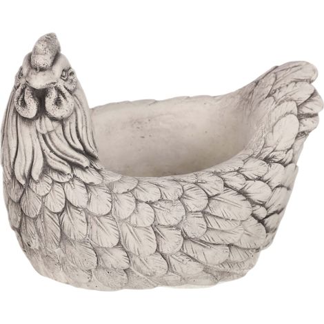 Vaso da fiori in cemento grigio decorativo (1/5)