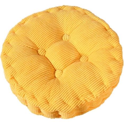Coussin Tatami Rond en Grain de maïs Coussin de Chaise Coussin de Siège Respirant Ventilé Tatami Idéal pour Bureau Intérieur