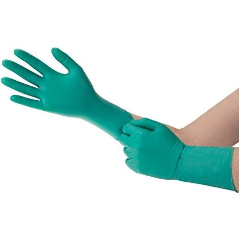 ANSELL MICROFLEX 93-260 GANTS JETABLES POUR PRODUITS CHIMIQUES EN NITRILE, USAGE INDUSTRIE, MÉCANIQUE ET BRICOLAGE, VERT, 6 UNIT