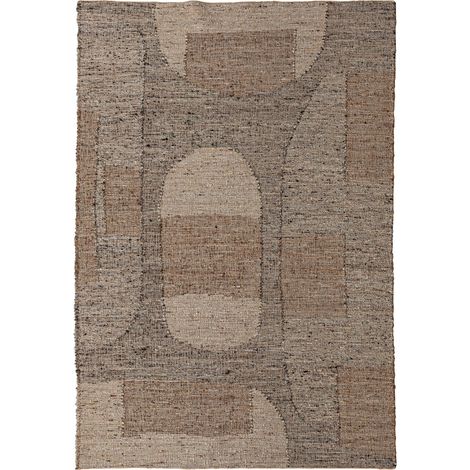Tapis en laine aux tons neutres - tons neutres beige et gris (1/4)