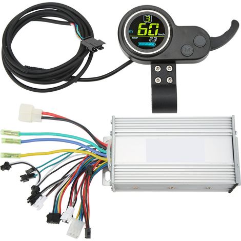 Moteur Contrôleur Sans Balais pour Vélo et Trottinette Électrique 48V 60V 500W, Variateur de Vitesse avec Écran LCD, Accessoire Pièce de Rechange (1/5)