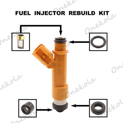 Fuel injector repair kit, seal and filter compatible with FAW Daihatsu Senya S80/M80 23250-BZ010 (1/2)