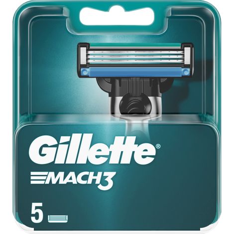 Cuchillas de repuesto para afeitadora Gillette Mach3 para hombre (paquete de 5) (1/4)
