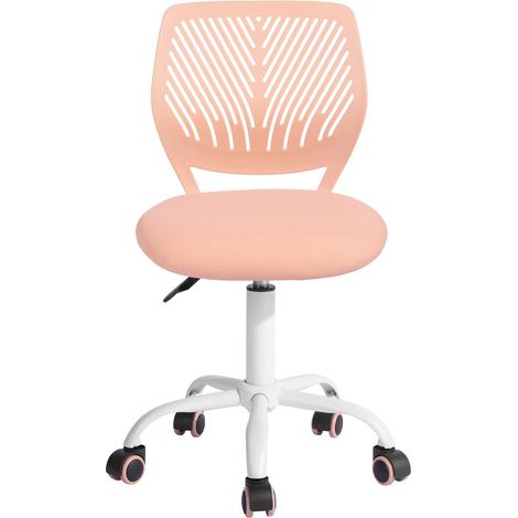Chaise de Bureau Ergonomique, Siège Pivotant, Rose Poudré (1/5)
