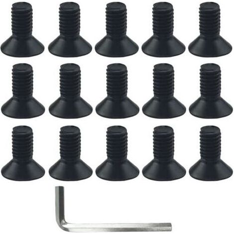 Lntyq Tête de Tondeuse en Aluminium tête de Tondeuse en Nylon vis de Tondeuse à Gazon tête de Tondeuse à Gazon Pinceau Fixation du Couteau avec 1 clé (1/5)