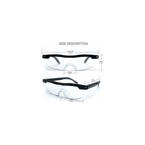 Lunettes de Lecture Loupe de Vision puissante avec lumière LED, grossissement de 160%, pour Lecture,Tous Les Travaux de Précision,Réparations,Couture, Montres et Artisanat (1/5)