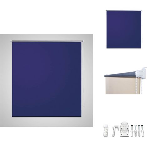 Verdunkelungsrollo 140 x 230 cm marine - Verdunkelung Rollo - Raffstore - Vorhang - Fenstervorhänge - Schlafzimmer Rollo (1/4)