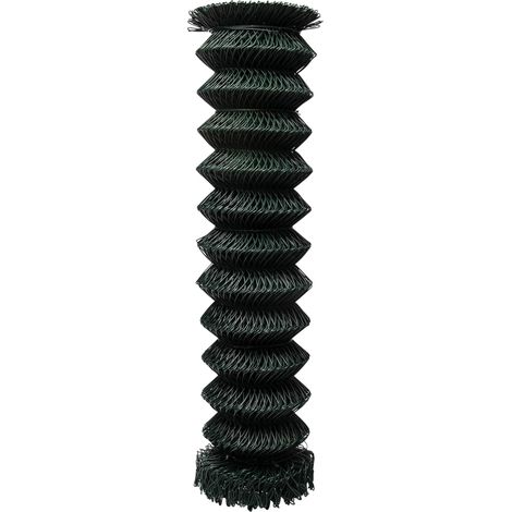 Werka Pro – Grillage souple maille losange vert 25m – Hauteur 1,8m – Acier galvanisé plastifié – Mailles 6x6cm pour délimitation espaces extérieurs