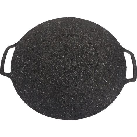 Plaque de Barbecue Coréen, Grill Antiadhésif Circulaire, Poêle à Frire pour Maison et Extérieur, Ustensiles de Barbecue (1/5)