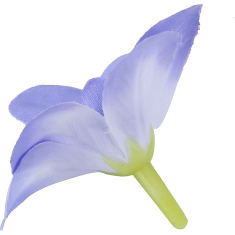 Lot de 10 orchidées artificielles bleues, idéales pour la décoration de couronnes de mariée. (1/5)