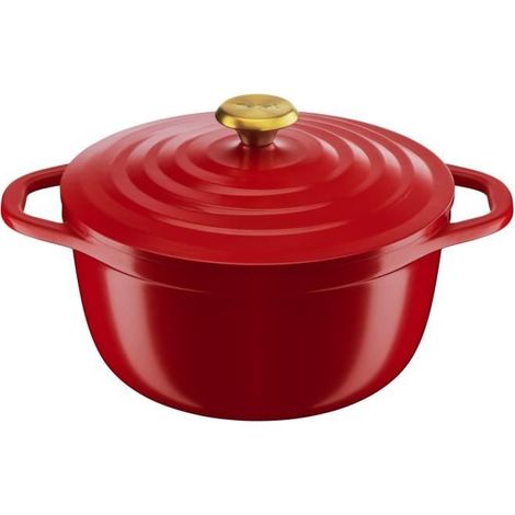 Tefal Air Cocotte rossa 24 cm in ghisa di alluminio (1/5)
