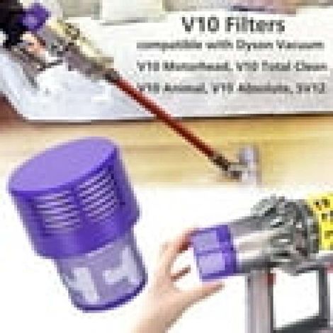 Filtres HEPA de rechange pour aspirateur balai sans fil Dyson Cyclone V10 Animal, V10 Absolute, SV12 et V10 Total Clean, référence 969082-01 (lot de 2) (1/5)