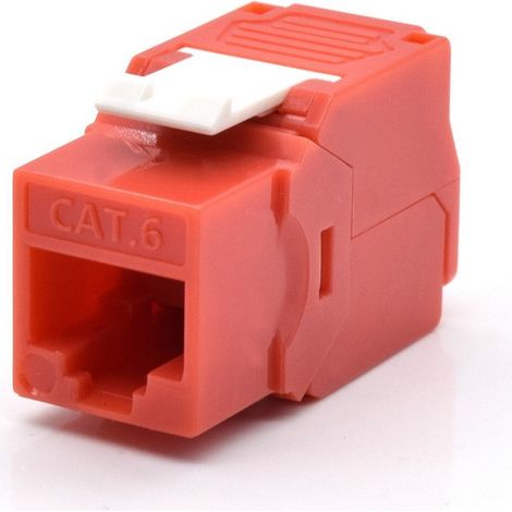 Prise RJ45U CAT.6 rouge