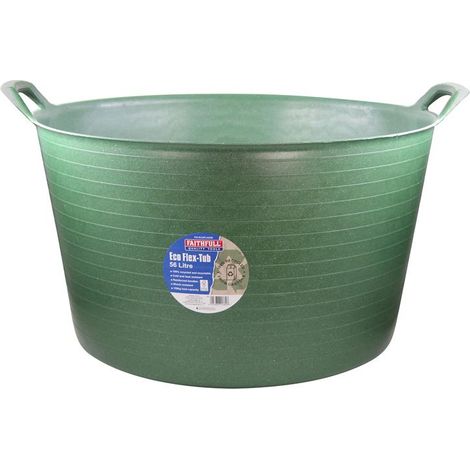 Faithfull Eco Flex Tub 56L - Recycled Green (1/2)
