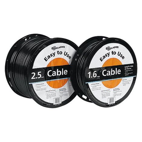 Cavo a doppio isolamento professionale 2,5 mm Gallagher per messa a terra di recinti elettrici: diametro 2.5mm - lunghezza 100m