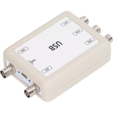 Oscilloscope virtuel USB pour PC, plage de fréquences de 0 Hz à 50 kHz, fréquence d'échantillonnage maximale de 150 kHz, 5 canaux.