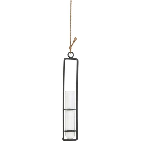 Jardinière suspendue en métal Homoyoyo pour fleurs et plantes, taille S (1/4)