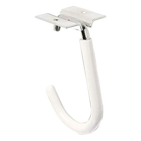 Alberts 802011 Gancio portabici, piegato, incl. materiale di fissaggio, zincato blu, profondità del gancio 90 mm, altezza 115 mm (1/3)