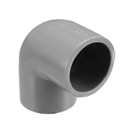 sourcing map 10 Stück 20 mm PVC-Winkel 90° Schlauchanschluss Grauer Adapter (Innendurchmesser: G1/2) (1/4)