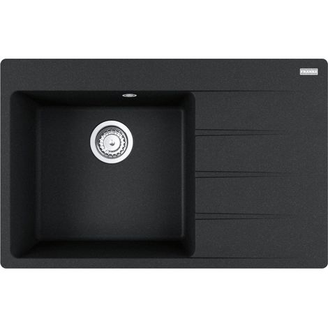 Evier Franke Centro 2.0 Fragranite CNG611-78 - Onyx - Egouttoir A droite