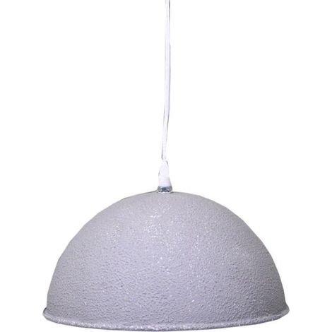 Lampadario metallo vintage bianco/grigio con attacco cmø26h19 (1/3)