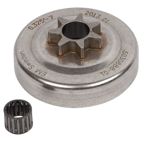 Husqvarna 503088702 Campana Frizione Pignone Fisso .325" 7T Ricambio Originale