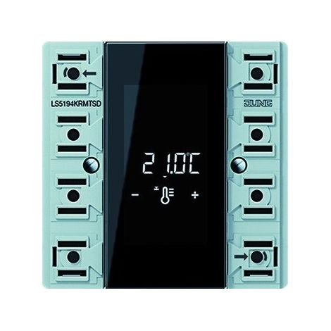 Jung Module de commande d'ambiance compact KNX, 4 fois, F50, Série LS LS 5194 KRM TS D
