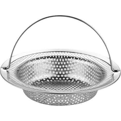 1 Filtre evier Cuisine, Grille evier passoire Cuisine avec poignée de, Acier Inoxydable bonde evier Cuisine, Protection Contre Le Blocage